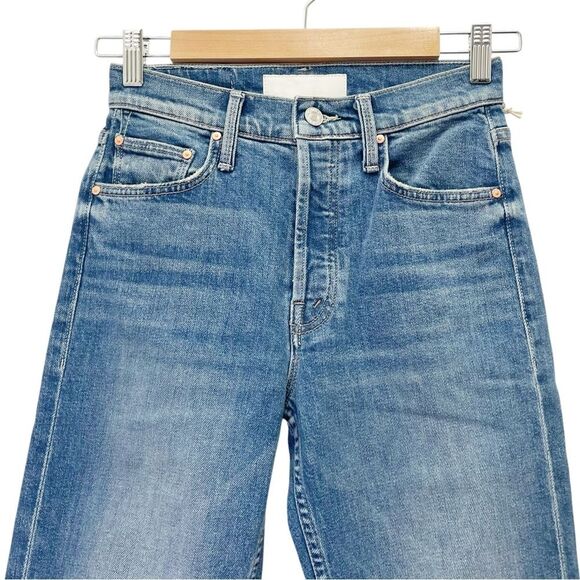 NWT MOTHER SUPERIOR The Tomcat Crop Straight Leg Jeans Kneeling on Stones Sz 25 - Picture 5 of 16